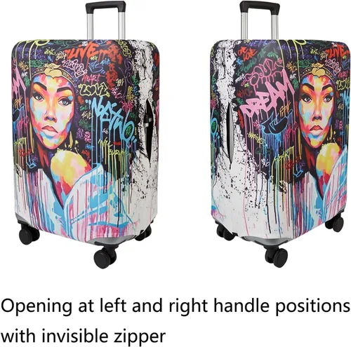 Miniatura 2 de WUJIAONIAO - Funda protectora para equipaje de viaje, 18 - 32 pulgadas 45.72 a 81.28 cm.