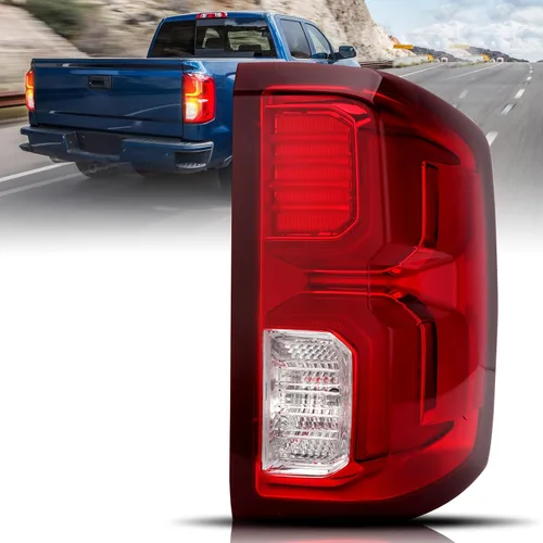 Conjunto de luz trasera LED compatible con Chevy Silverado 1500 2016 2017 2018 lámpara de freno trasera trasera 84288719 lado derecho del pasajero
