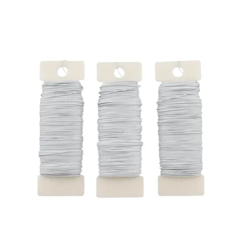 Miniatura 13 de HAHIYO Alambre Negro de Calibre 22 - 1 Rollo, 38 Yardas (115 Pies) Alambre Floral Flexible para Manualidades, Coronas de Navidad, Arreglos