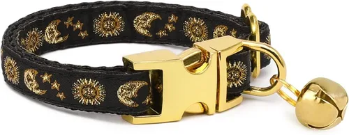 waaag Pet, Moons Stars Suns - Collar para perro y gato, múltiples diseños Crescent Celestial, collar de correa para perro y gato, tamaño XXS