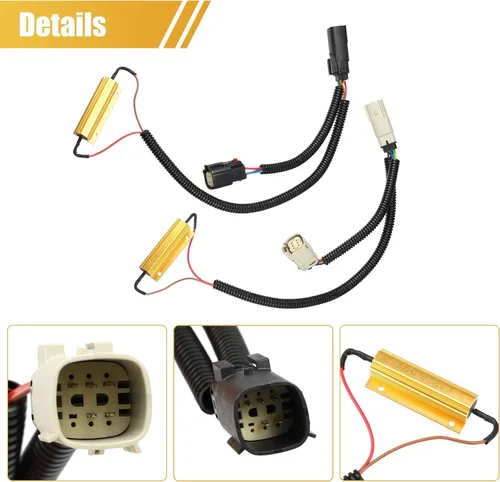Miniatura 6 de EVGATSAUTO Arnés de conversión de luz trasera LED para LTZ 2016 2017 2018, 2 unids adaptador conector de cableado