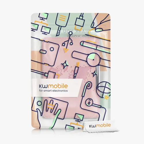 Miniatura 7 de kwmobile Funda compatible con Amazon Kindle Paperwhite (10.Gen - 2018) - Funda para lector electrónico - Esquema de viaje rosa polvoriento