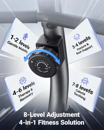 Miniatura 4 de MERACH Bicicleta Reclinable Estática para el Hogar con Bluetooth Inteligente y Aplicación Exclusiva para Bicicletas de Ejercicio, LCD, Manillar
