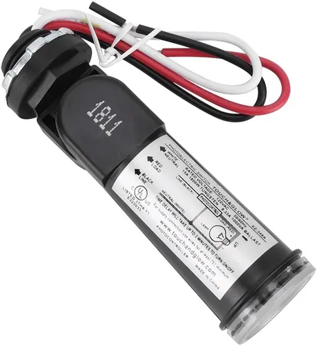 Miniatura 7 de Fdit Interruptor de control de sensor de fotocélula para exteriores, con cable duro, control de luz ocular con sensor fotoeléctrico, sensor de luz