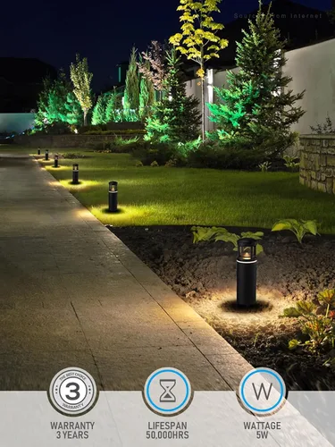 Miniatura 5 de LEONLITE Luces de camino de bajo voltaje, luces LED de camino de 5 W, patrón de luz único, iluminación de paisaje al aire libre para entrada, 3000k