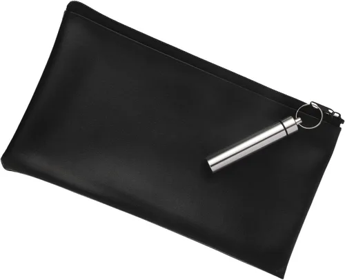 Miniatura 4 de Boao Soporte portátil de metal para palillos de dientes de 4 piezas, 2 tamaños, soporte de bolsillo de acero inoxidable, funda impermeable