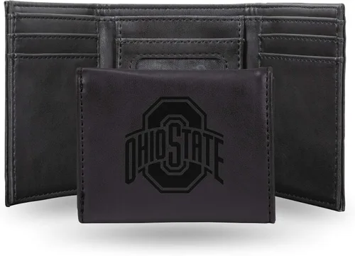 Miniatura 59 de NCAA Rico Industries - Billetera triple grabada con láser, con grabado láser, accesorio para hombre