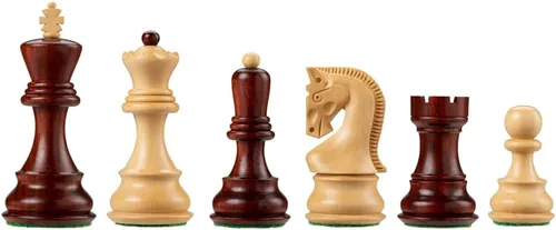 Miniatura 3 de Bobby Fischer Zagreb - Juego de ajedrez de secuoya y boj con tamaño King de 3.75 pulgadas. Solo piezas de ajedrez de madera ponderadas de alta