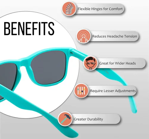 Miniatura 2 de Wholesale Bulk Unisex 80's Retro 100% UV Sunglasses for Adults - 10 Pack - wFlex Hinges