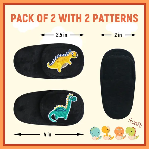 Miniatura 2 de Astropic 2 parches para los ojos para niños Parche de ojo de dinosaurio para niños para gafas Parches médicos para los ojos para niños con ojo