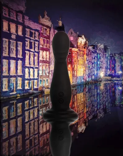 Miniatura 6 de Juguetes sexuales para adultos, Amsterdam 6.75 pulgadas, vibrador de empuje - Punto G, próstata, estimulador anal - 10 vibraciones RumblyTech