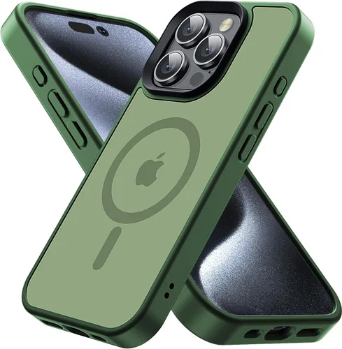 Miniatura 18 de Funda magnética diseñada para iPhone 11 Pro Max, [probada en caídas de grado militar] [compatible con MagSafe] Funda protectora delgada translúcida