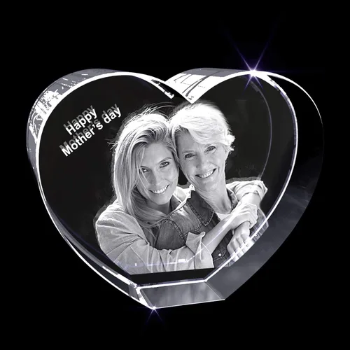 Miniatura 10 de Cristal grabado con foto 3D personalizada (rectángulo grande (3.1 x 4.7 x 2.4 pulgadas)