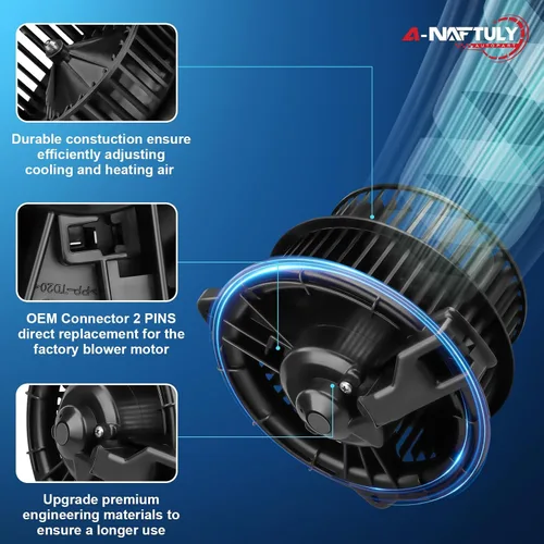 Miniatura 4 de Ventilador del motor del aire acondicionado para Toyota Prius 2001 2002 2003 2004 2005 2006 2007 2008 2009 - Reemplazo del conjunto del ventilador