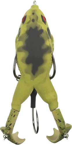Miniatura 16 de LUNKERHUNT - Cebo de rana para pesca de lubina Rana de cuerpo suave y hueco sin enganches para pesca de lubina y trucha Señuelo de rana realista