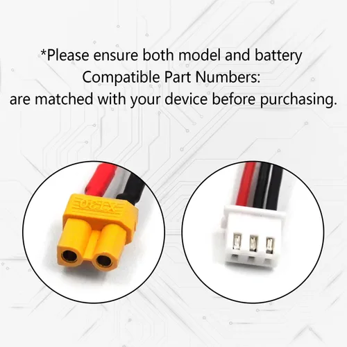 Miniatura 4 de Paquete de 4 baterías LiPo de 7.4V 600mAh 45C 2S con enchufe XT30 y cargador 2 en 1 para WLtoys XK K130 Seis canales 3D Stunt RC Helicópteros Drones