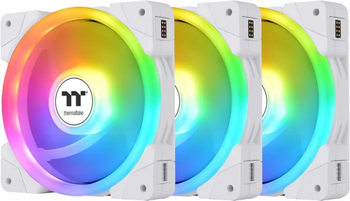 Miniatura 9 de Thermaltake SWAFAN EX 12 RGB - Ventilador de escritorio para PC, paquete de 3, 500-2000 RPM, conexión magnética, cuchillas reversibles, controlador