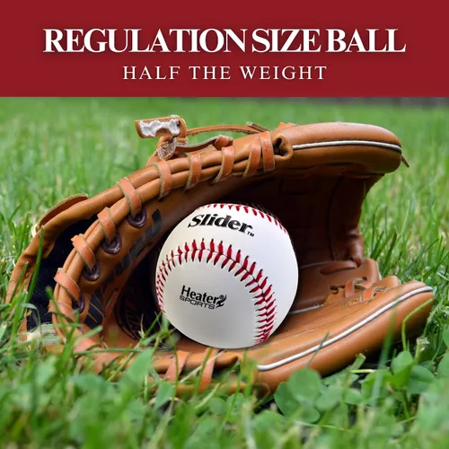 Miniatura 4 de Heater Sports Slider Lite Pelotas de béisbol de cuero sintético por The Dozen