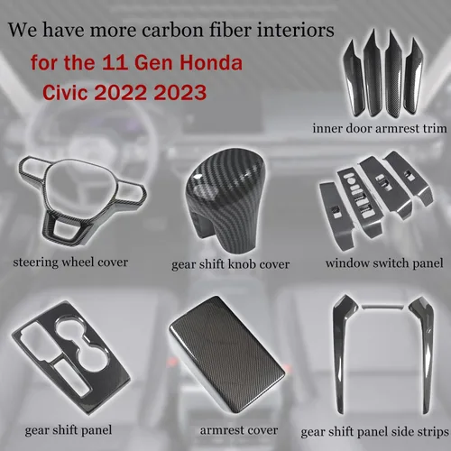Miniatura 7 de Funda para reposabrazos para Honda Civic 2022 2023 de 11ª generación, organizador de almacenamiento de consola central, funda de asiento