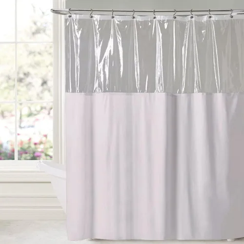 Miniatura 7 de Sweet Home Collection - Cortina de ducha de vinilo de 10 calibre, 72 x 72 pulgadas
