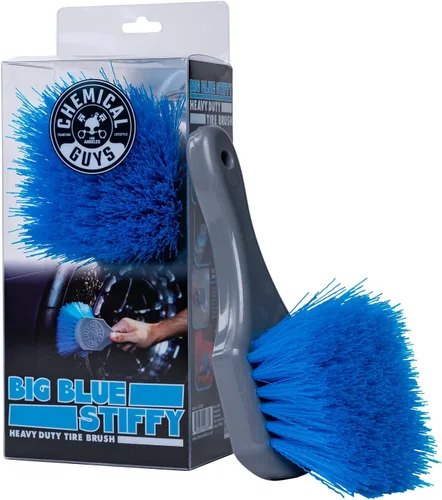 Chemical Guys ACCG05 Big Blue Stiffy Cepillo de Limpieza Resistente para Neumáticos y Tapicería, (Seguro para Automóviles, Camiones, SUVs, RVs,