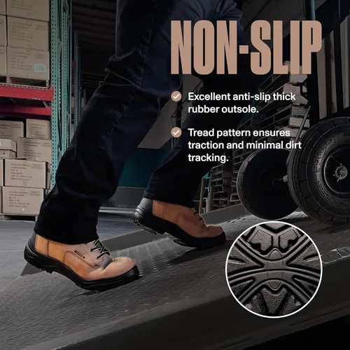 Miniatura 4 de EVER BOOTS ULTRA DRY Botas de trabajo de senderismo impermeables para hombre, zapatos ligeros de cuero de utilidad, botas tácticas militares al aire