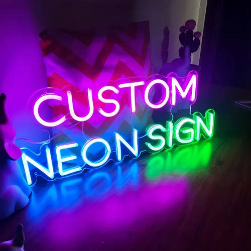 Letreros LED de neón personalizados para decoración de pared de dormitorio, boda, fiesta de cumpleaños, decoración del hogar, letrero de neón