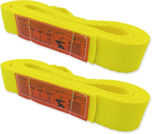 Miniatura 12 de Correa de 1 capa de 1" x 4 pies para elevación 2 paquetes Correas de amarre resistentes para aparejo, movimiento, remolque y elevación KODIAK STRAPS