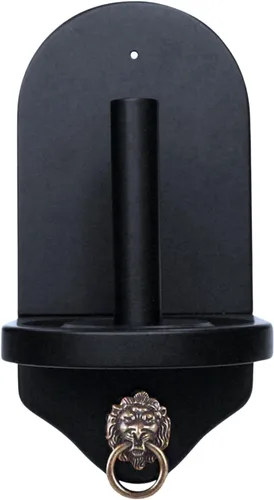 Miniatura 4 de Beer City Billiards Soporte para tiza de cono de montaje en pared (negro mate) – Diseño moderno con accesorios de montaje – Se adapta a taza