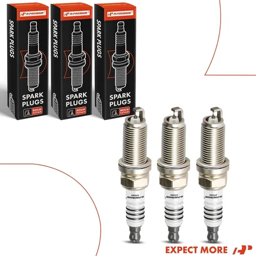 Miniatura 9 de A-Premium Iridium Platinum Bujías compatibles con Mitsubishi Mirage 2014-2015/2017-2020, 1.2L, paquete de 3