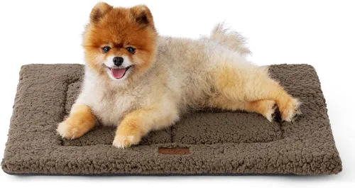 Miniatura 19 de Bedsure Cama Lavable para Jaula de Perro para Perros Pequeños, Alfombra de Espuma Suave para Suelo de Mascotas, Almohadilla Versátil y Ligera