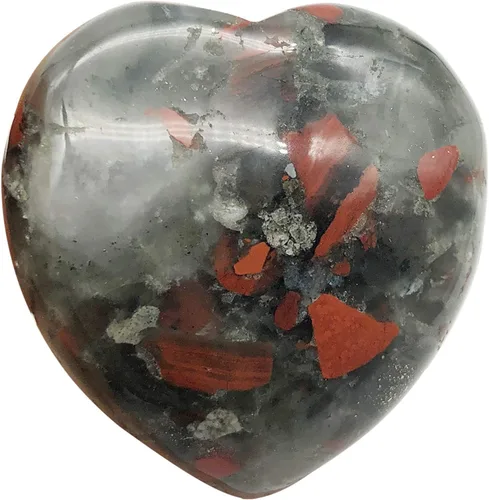 Miniatura 20 de Fekuar Piedra de palma de bolsillo de corazón de cuarzo rosa natural, cristal curativo, romántico amor, piedras de preocupación de energía, Cristal