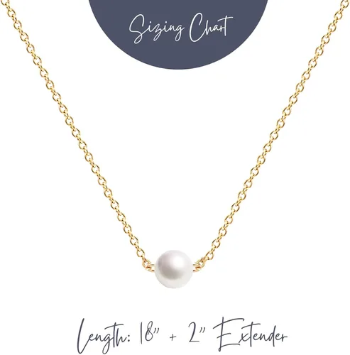 Miniatura 5 de Ava Riley - Collar minimalista delicado de karma, cadena chapada en oro real de 14 quilates para mujer
