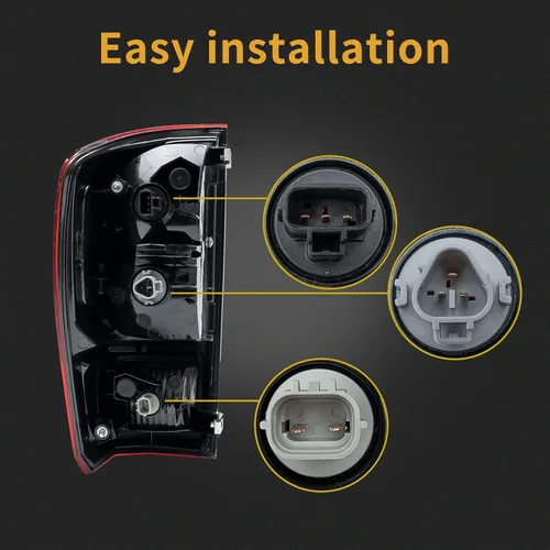 Miniatura 3 de Carcasa de luz trasera lateral derecha compatible con Toyota Tacoma 2016-2022 con lámpara de freno con bombilla Reemplazo 81550-04170