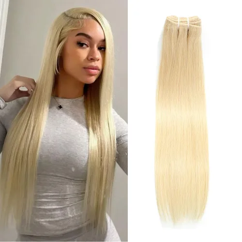 613 Blonde Bundles Human Hair 12A Straight Brazilian Virgin Hair 10 Inch | 613 Blonde Bundles Human Hair 100% Unprocessed Long Lifespan Natural