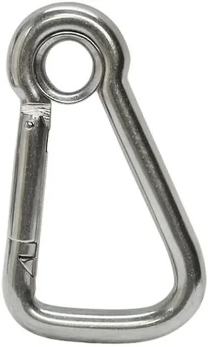 Miniatura 4 de Mosquetón marino con ojales de acero inoxidable de 3/8 pulgadas, capacidad de 400 libras