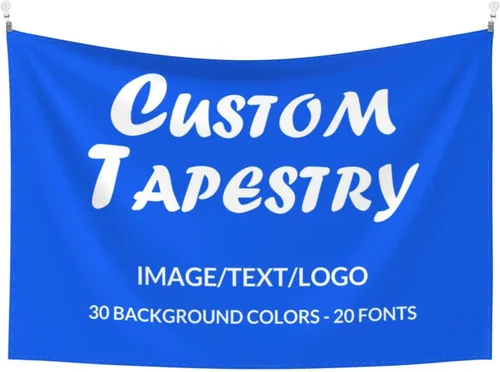 Miniatura 11 de XIAYUEHUA Bandera de fondo personalizada para subir imagen de tapiz personalizado para dormitorio, pancartas y letreros personalizados para colgar