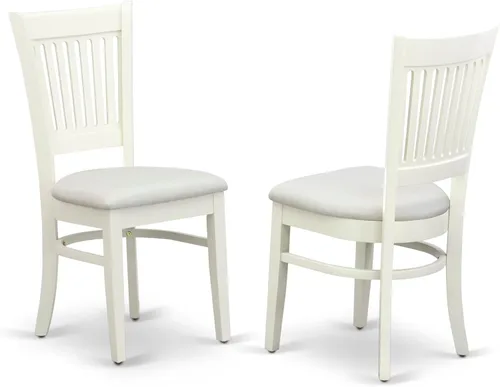 Miniatura 4 de East West Furniture BOVA5-LWH-C - Juego de comedor de 5 piezas para 4 personas, incluye una mesa de cocina redonda y 4 sillas de comedor tapizadas