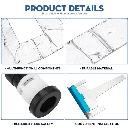 Miniatura 4 de Showingo DA82-01415A Kit de reparación de fugas de agua para refrigerador, compatible con el ensamblaje de fugas de agua de Samsung, reemplazo