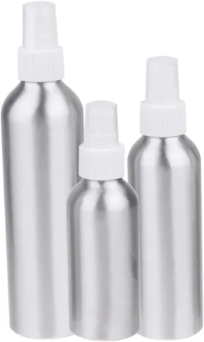 Miniatura 4 de DOITOOL 9pcs Refillable Aluminum Spray Bottles Travel Containers Nozzle for Perfume and Liquid Storage Portable and White