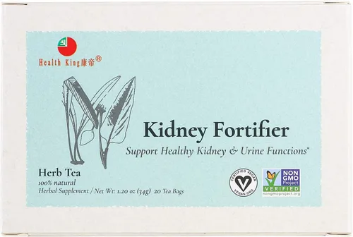 Miniatura 5 de Health King Té de hierbas fortificante de riñón, bolsitas de té, caja de 20 unidades (paquete de 4)