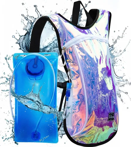 Miniatura 10 de Vibe Festival Gear Mochila de hidratación con bolsa de agua de 2 L para mujeres, hombres, adolescentes y niños, Hydropack Hydro Sports, al aire