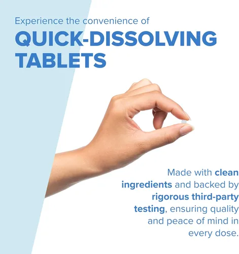 Miniatura 3 de Superior Source Biotina 1000 mcg. Tabletas microlingües de disolución rápida bajo la lengua, 100 unidades, apoya el crecimiento saludable