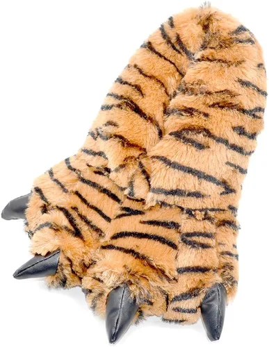 Millffy Divertidas pantuflas de oso con patas de dinosaurio para adultos, pantuflas de dinosaurio para niños pequeños y adultos
