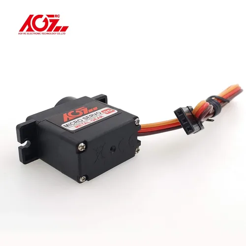Miniatura 3 de 2 piezas AGFRC Micro 9g Kit de motor servo RC - Servo mini digital de engranaje metálico de 2.8 kg para helicóptero, avión, coche RC, ángulo
