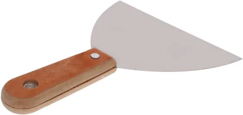 Miniatura 3 de Bettomshin 1 espátula de masilla, cuchillo de acero al carbono de 6 pulgadas con mango de madera, juego de herramientas para masilla, raspador