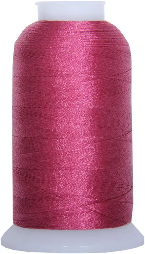 Miniatura 12 de Carretes de hilo de poliéster, 1000 m – 160 colores – Peso del hilo: 40 40wt trilobal polyester embroidery thread with bright sheen. Works with