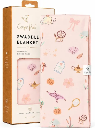 Miniatura 6 de Copper Pearl Mantas envolventes para recién nacidos, mantas suaves y elásticas para niños y niñas, mantas de bebé grandes de 46 x 46 pulgadas