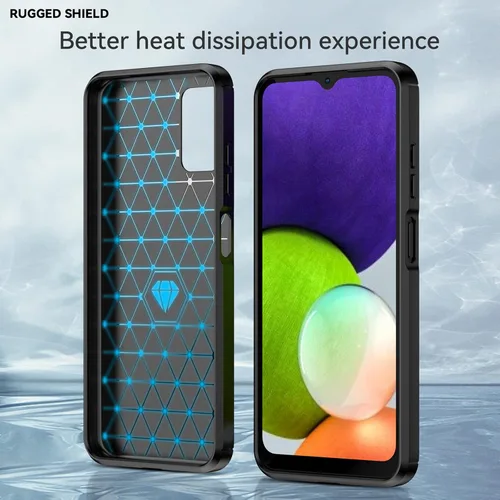 Miniatura 7 de M MAIKEZI Funda para Samsung A03S, Galaxy A03S con protector de pantalla HD, absorción de golpes flexible de TPU parachoques de goma suave