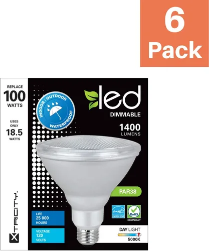 Miniatura 2 de Foco LED de cuello largo atenuables Xtricity PAR38, equivalente a 18 W (120 W) 120 voltios, 3000 K blanco suave, resistentes al agua, E26 Base